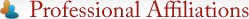 Professional Affiliations